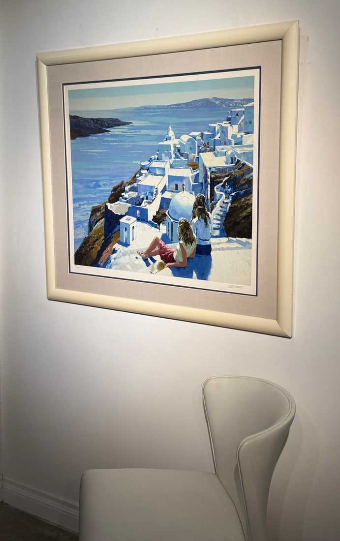 Howard Behrens "Santorini" Signed Serigraph LE - 3