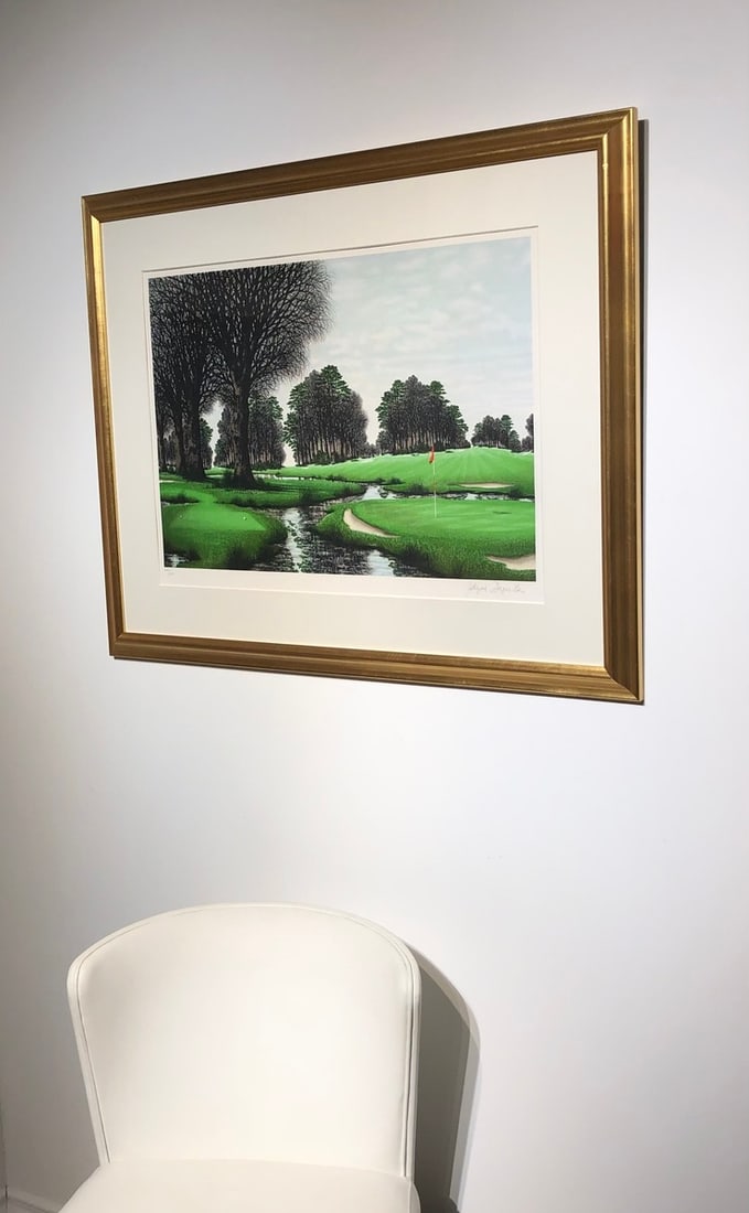 Jacques Deperthes (Unknown Title - Golf Course) - Signed Serigraph LE - 3