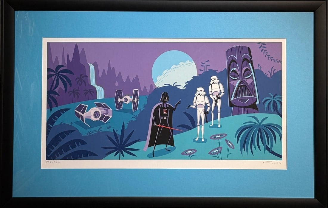 Shag (Josh Agle) - "The Ceaseless Sweep" Signed Limited Edition Serigraph: Artist: Josh "SHAG" Agle Title: Shag (Josh Agle) - "The Ceaseless Sweep" Signed Limited Edition Serigraph Medium: Serigraph on Paper Limited Edition: 138/200 Art Dimensions: 26 x 39 x 1 inch ARTIST