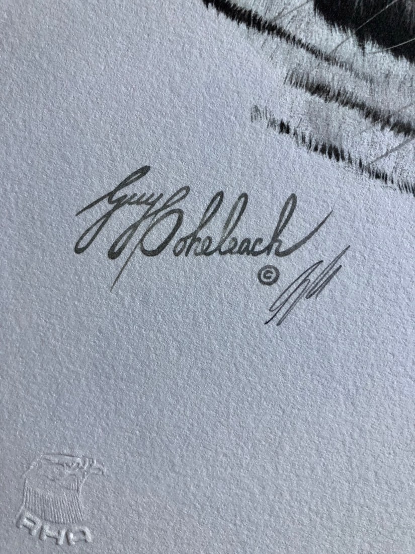 Guy Coheleach "White Tiger Head" Signed Lithograph - 3