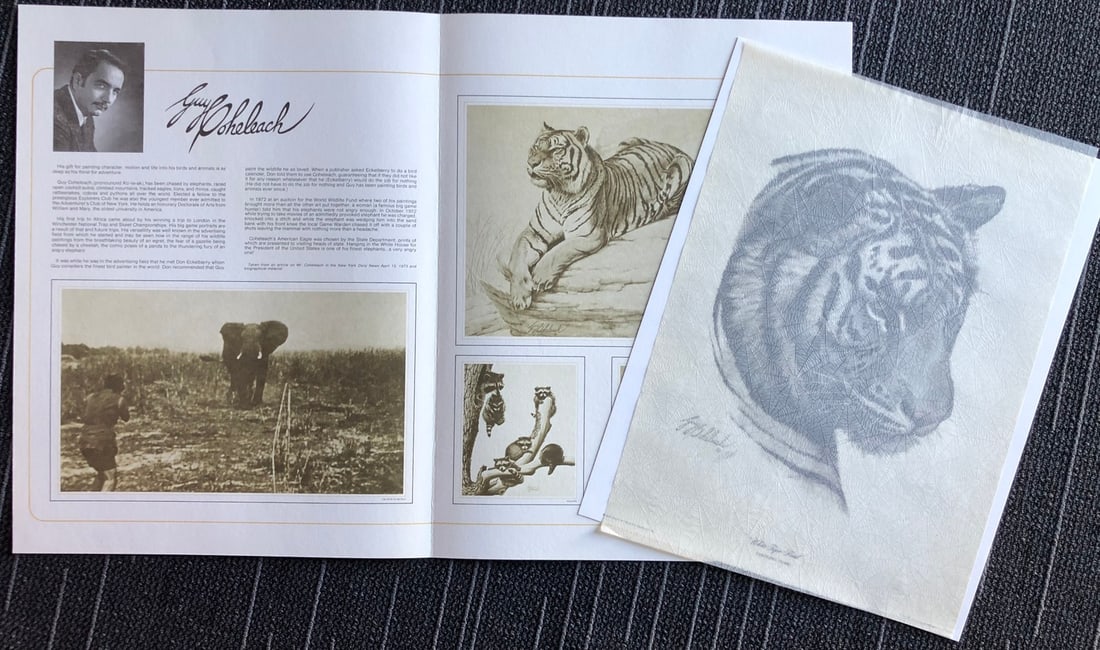 Guy Coheleach "White Tiger Head" Signed Lithograph - 5