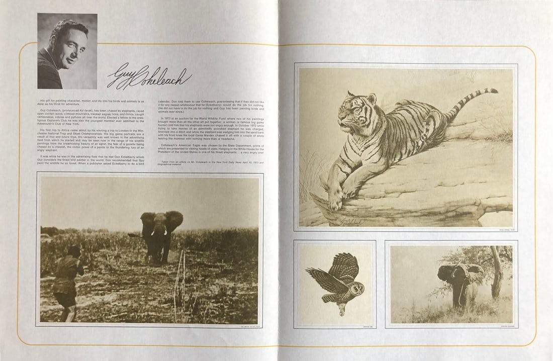 Guy Coheleach "Short Eared Owl" Signed Lithograph - 4