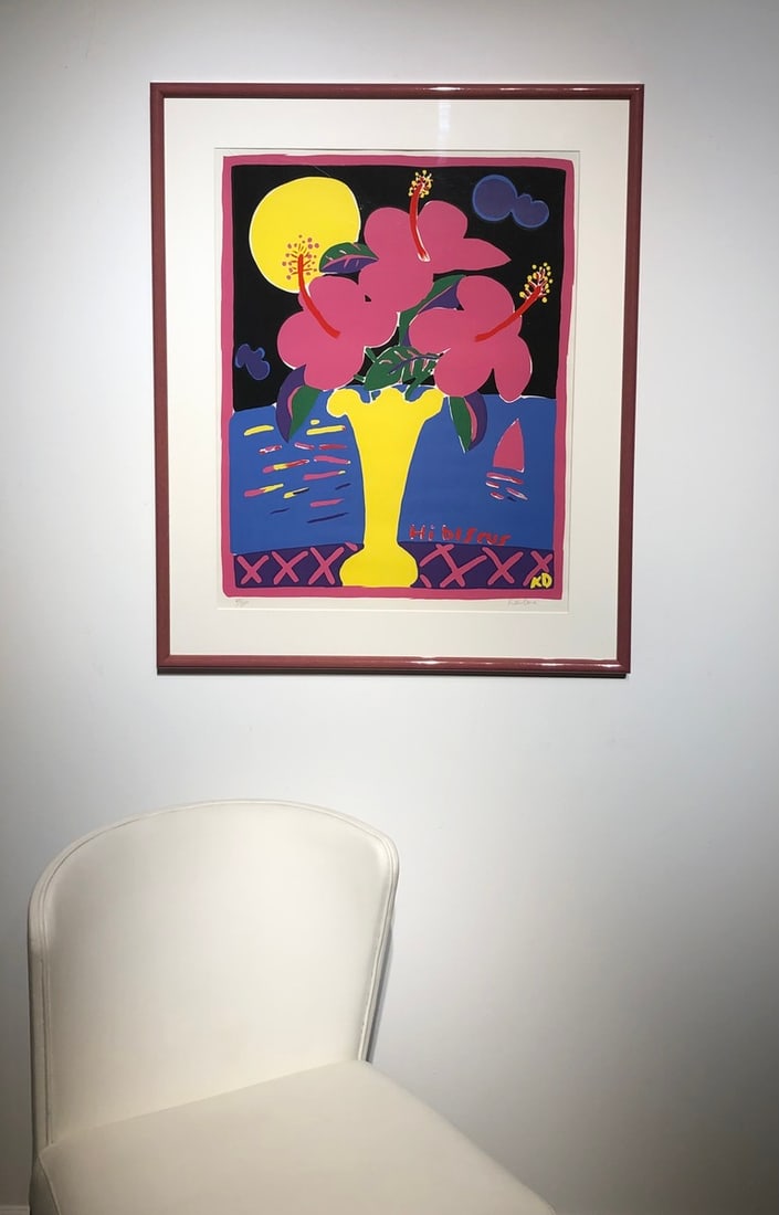 Ken Done "Hibiscus" Signed Lithograph LE - Impressionist - 2