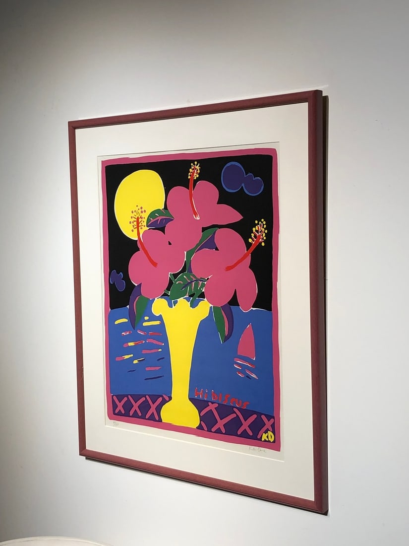 Ken Done "Hibiscus" Signed Lithograph LE - Impressionist - 5