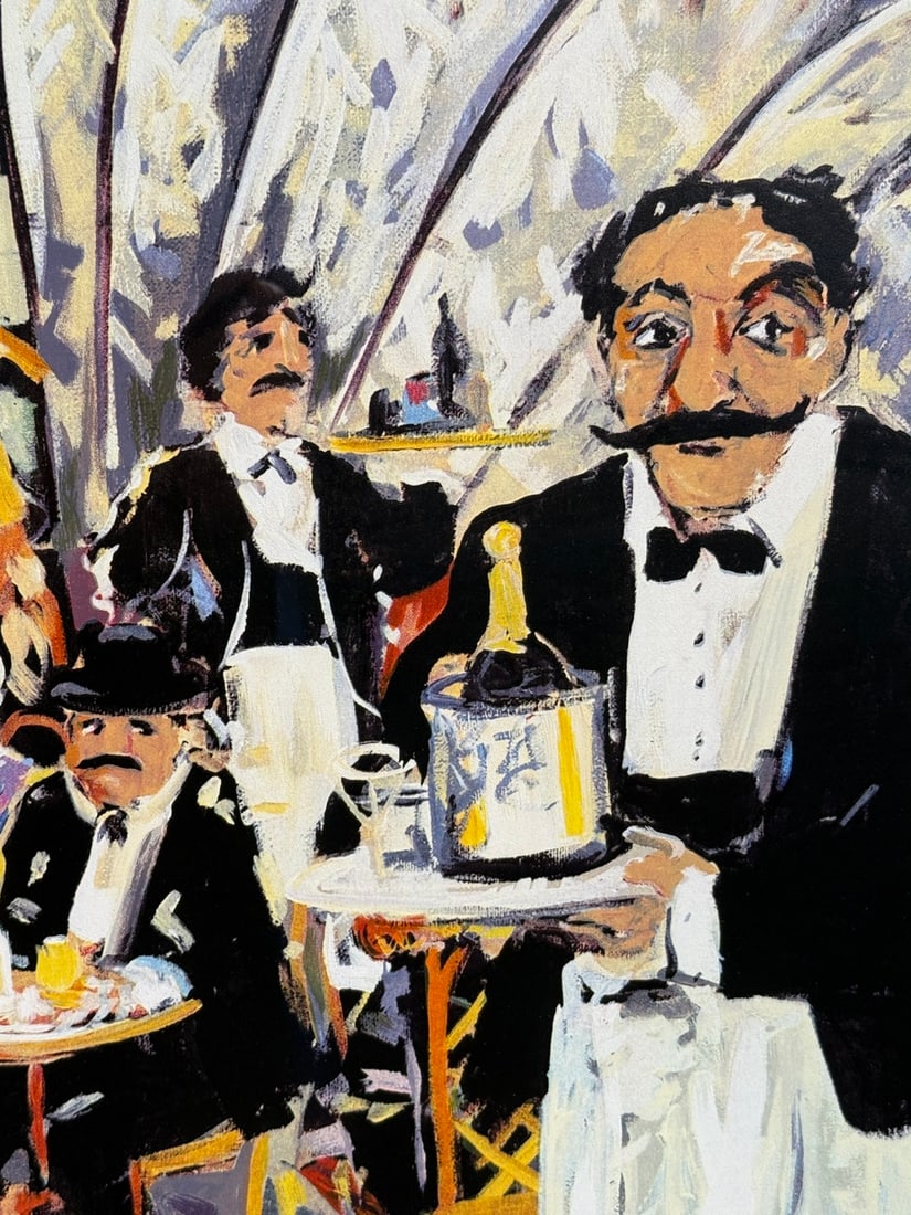 Guy Buffet "Brassirie Kohler" Signed Serigraph LE - 2