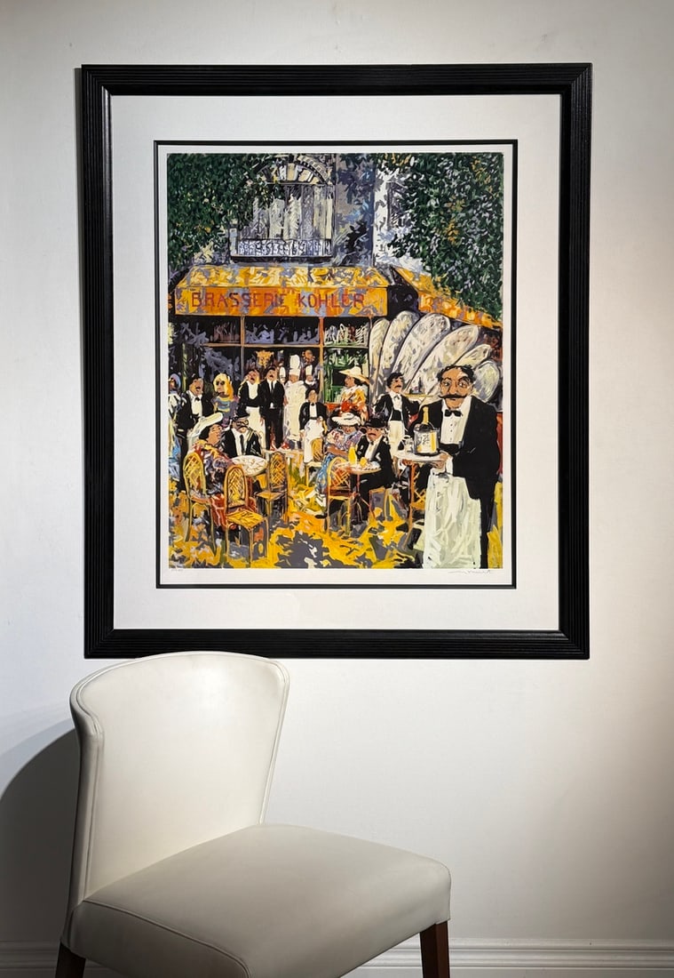 Guy Buffet "Brassirie Kohler" Signed Serigraph LE - 3