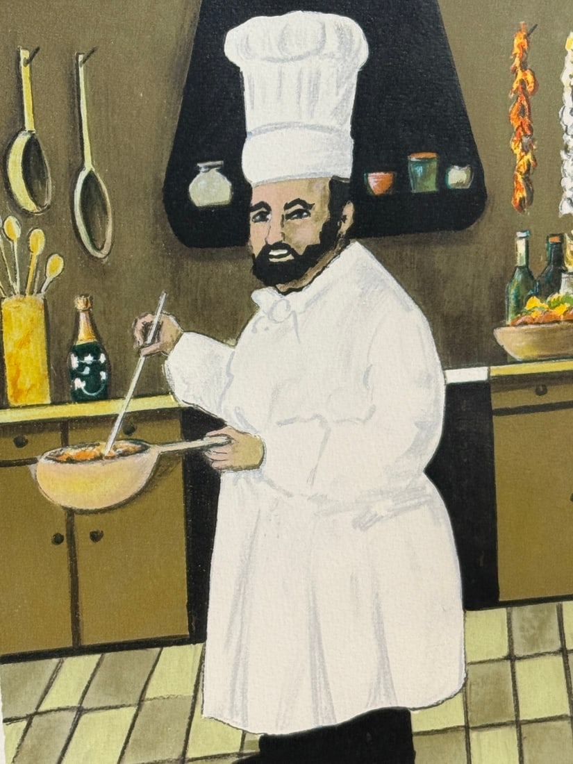 Guy Buffet "Henri" Signed Serigraph LE - 4