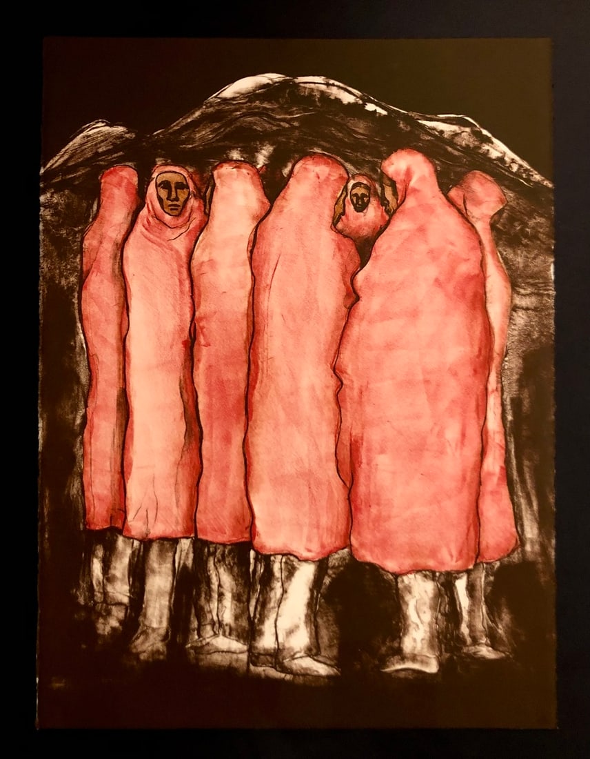 R.C. Gorman "Taos" Signed Original Stone Litho LE (1973) - VERY RARE (1 of 7)