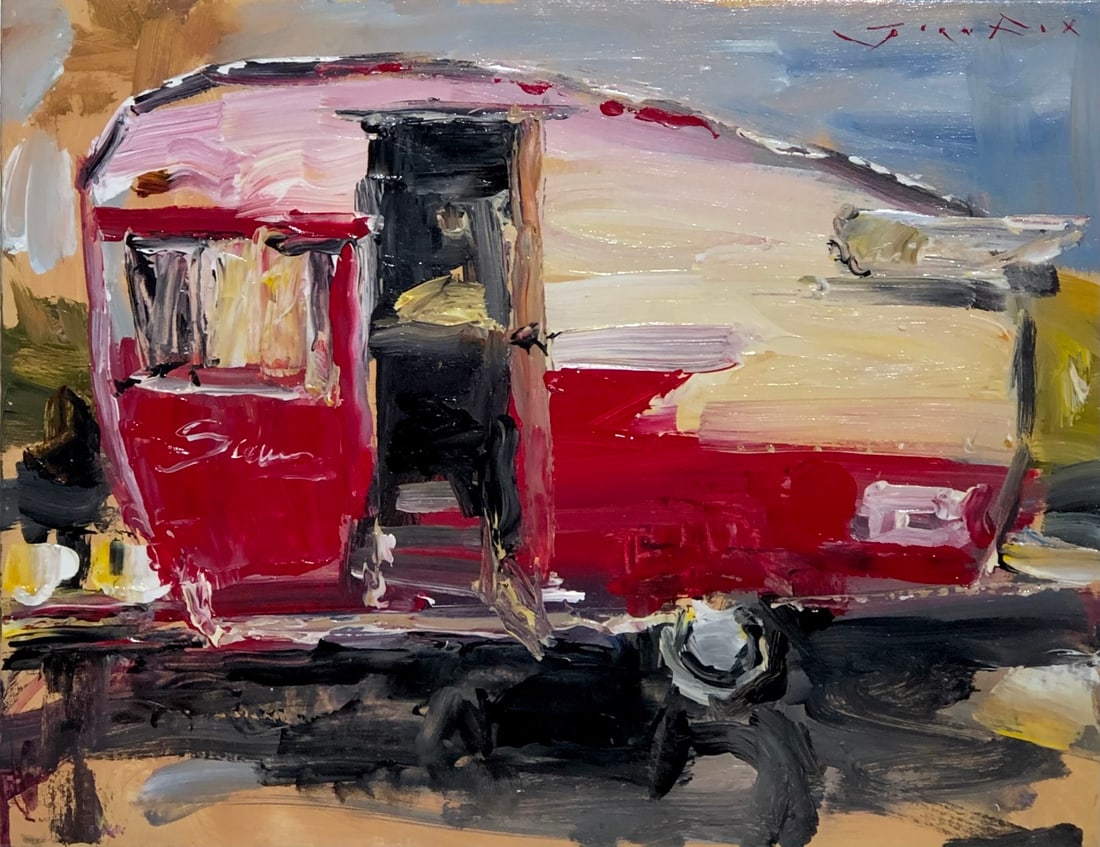 Jorn Fox "Vacation" Signed Original Acrylic: Artist: Jorn Fox Title: Jorn Fox "Vacation" Signed Original Acrylic Medium: Acrylic on Canvas Art Dimensions: 14 x 18 x 2 inch ARTIST BIO: Artist Statement "The feelings I had inside, when each