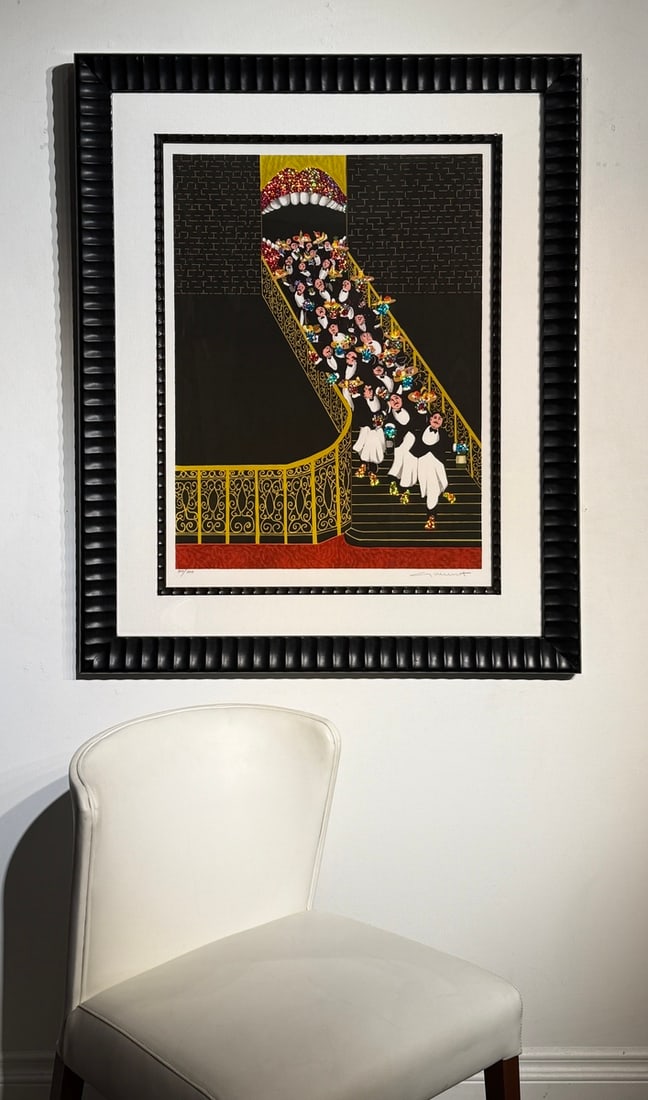 Guy Buffet "Open Wide" Signed Serigraph LE - 4