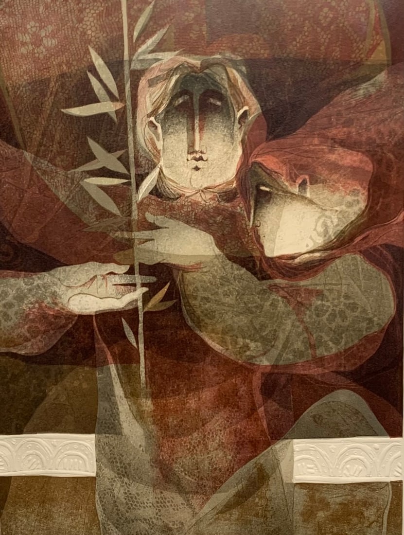 Sunol Alvar "The Barcelona Suite 1979 - 2" Signed Embossed Serigraph LE: Artist: Sunol Alvar Title: Sunol Alvar "The Barcelona Suite 1979 - 2" Signed Embossed Serigraph LE Medium: Embossed Serigraph on Paper Limited Edition: 115/185 Art Dimensions: 30 x 38 x 2 inch ARTI