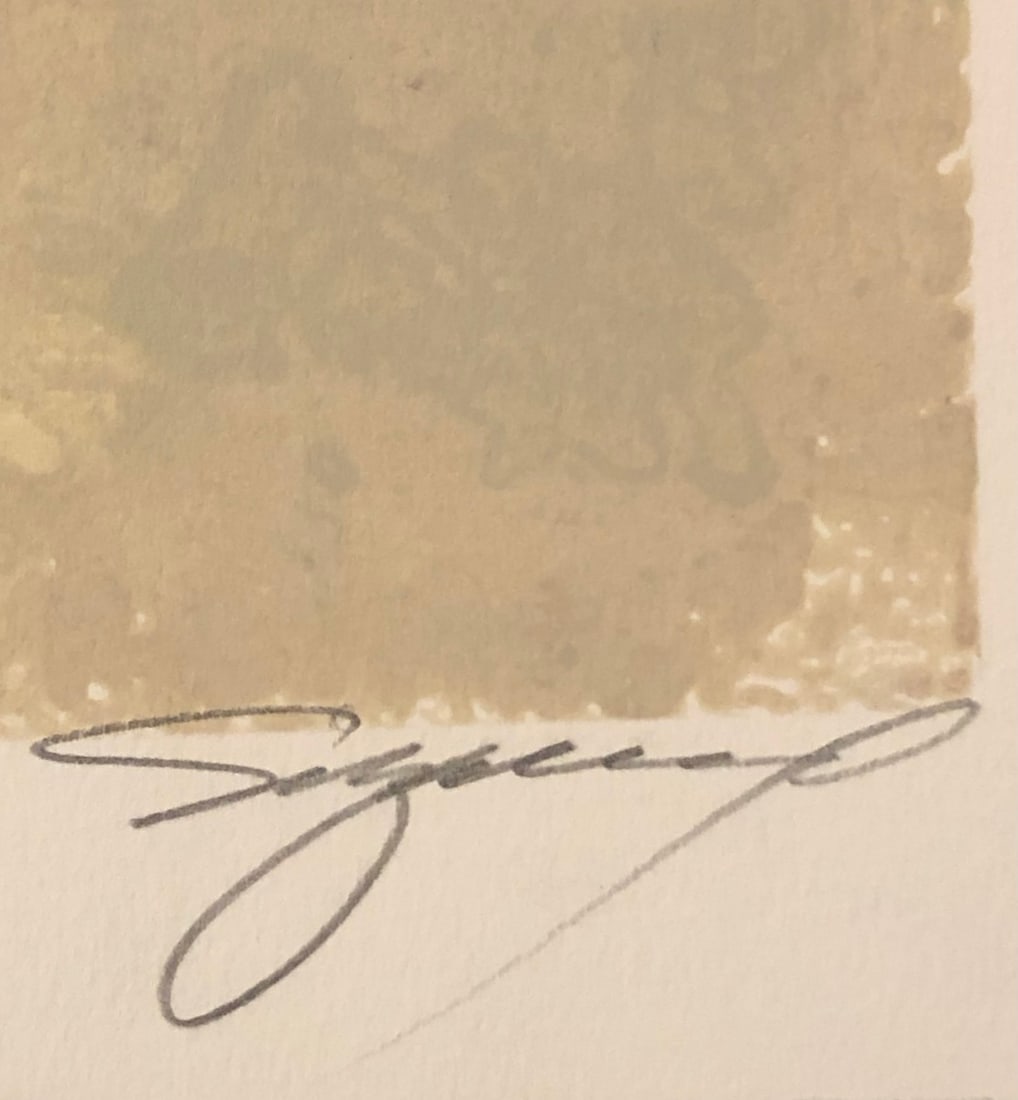 Michael Schofield Signed Hand Pulled Original Monoprint - 2