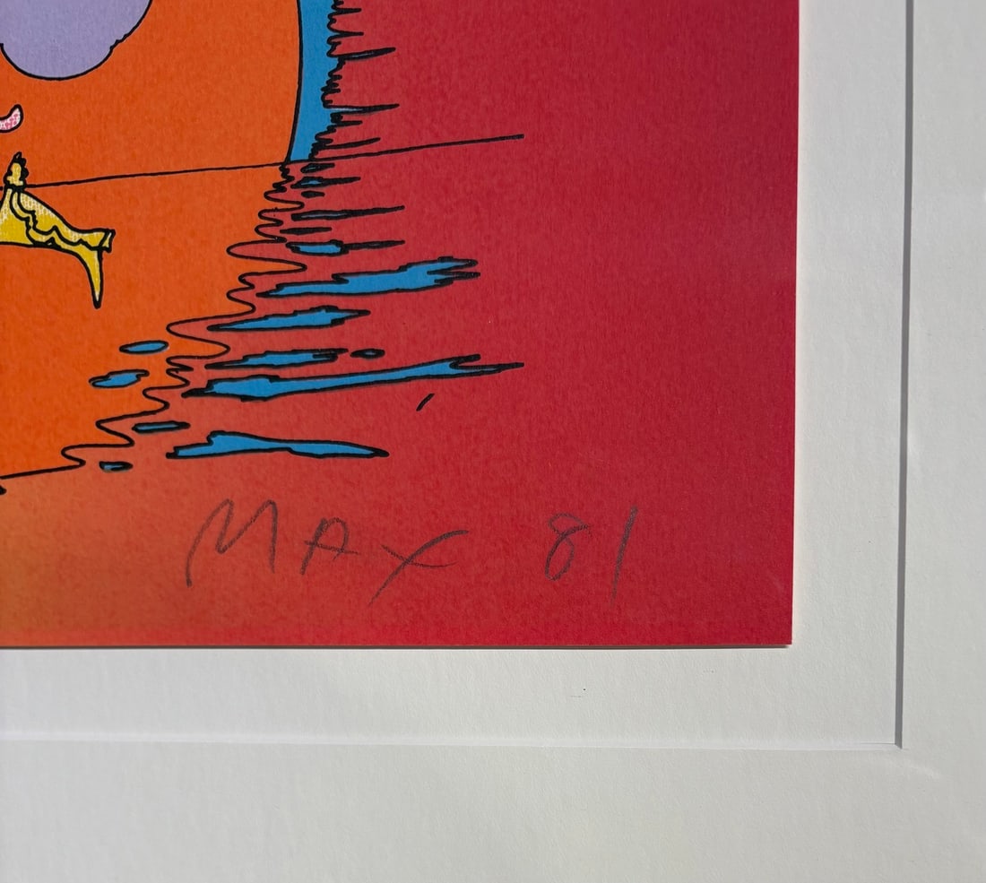 Peter Max "If Series: Runner" Signed Serigraph LE - 4