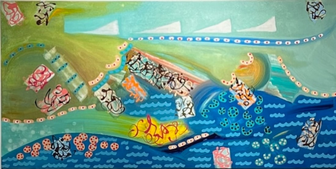 Kimm Byers Abstract Signed Original Acrylic on Canvas (1 of 8)