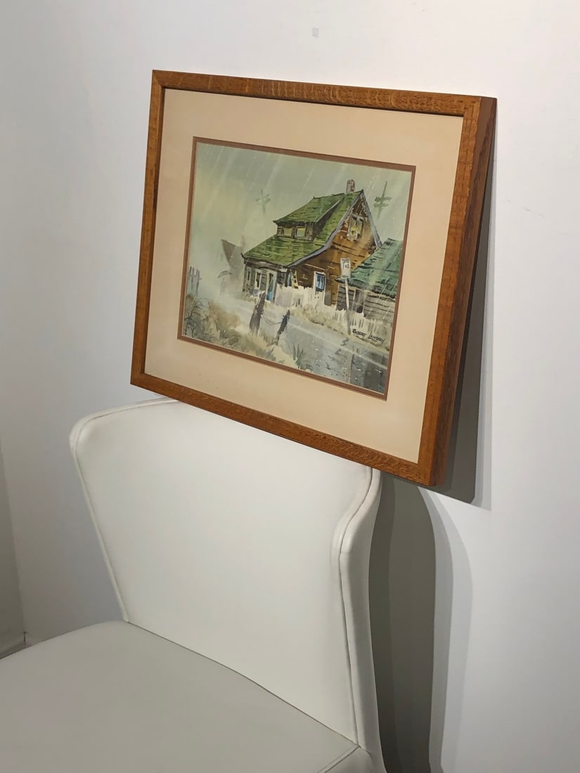 Robert Landry "Rainy Day at Fogerty Flats" Signed Original Watercolor - 3