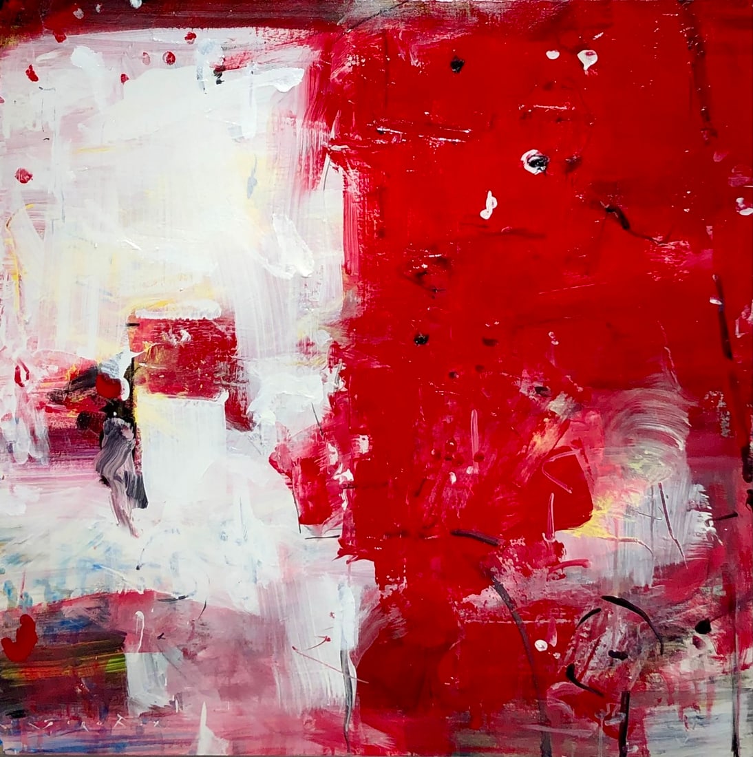 Jorn Fox (Abstract) Signed Original Acrylic: Artist: Jorn Fox Title: Jorn Fox (Abstract) Signed Original Acrylic Medium: Acrylic on Canvas Art Dimensions: 40 x 40 x 2 inch ARTIST BIO: Artist Statement "The feelings I had inside, when each stroke