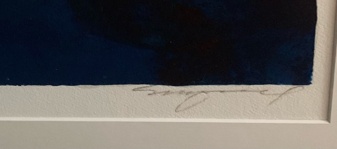 Michael Schofield Abstract Hand Pulled Mono Print - 2