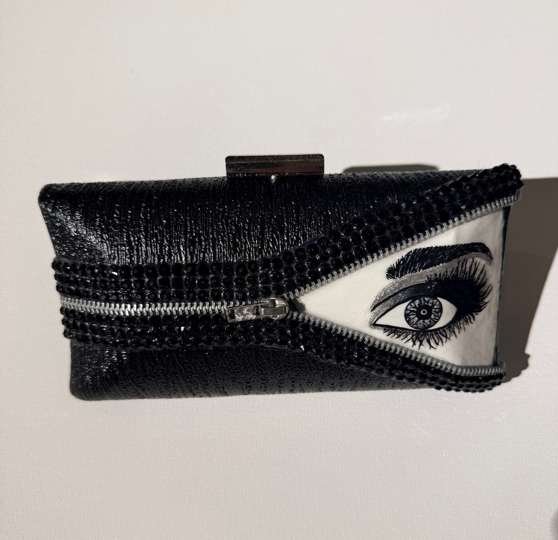 Mercedes Brunelli Unzipped Jeweled Clutch, Handmade in America, Swarovski Crystal (1 of 5)