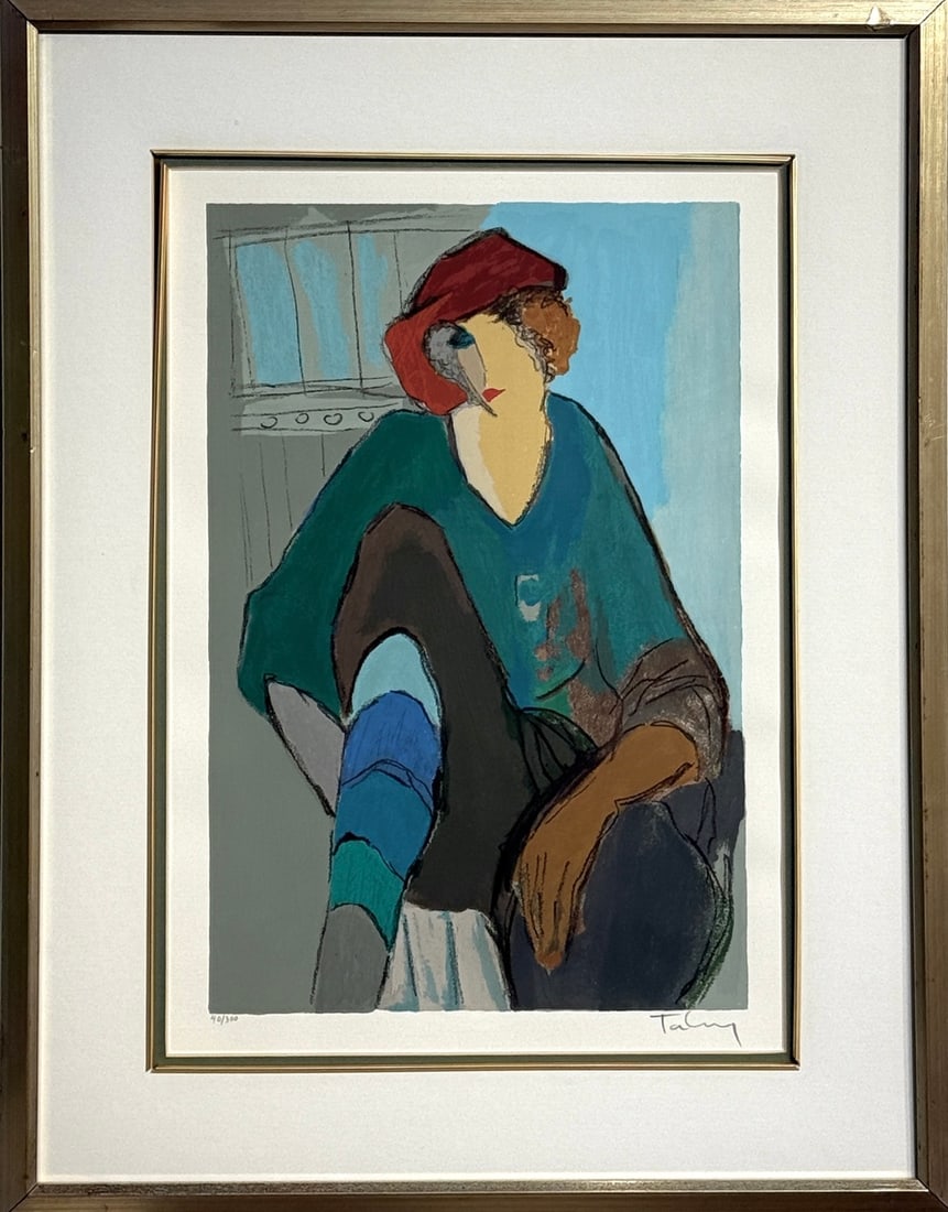 Itzchak Tarkay (Unknown - Figurative) Signed Serigraph LE: Presenting a limited edition Serigraph on Paper by Itzchak Tarkay: "Itzchak Tarkay (Unknown - Figurative) Signed Serigraph LE". This Serigraph on Paper (Edition: 40/300), measuring 26 x 20 x 1 inch,