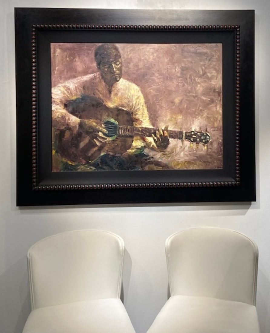Jorn Fox "Guitar Player" Signed Original - 2