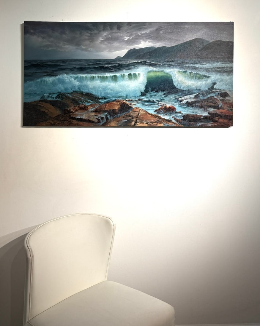 Stephen Mirich "Storm Warning" Signed Original Oil - 2