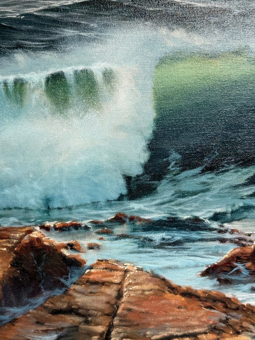 Stephen Mirich "Storm Warning" Signed Original Oil - 4
