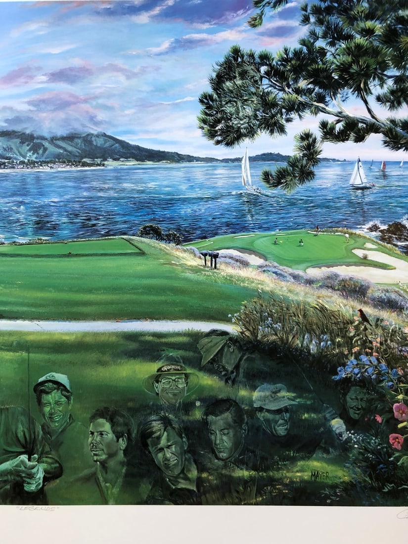 Ruth Mayer "Legends" (Pebble Beach) Signed Lithograph LE - 3