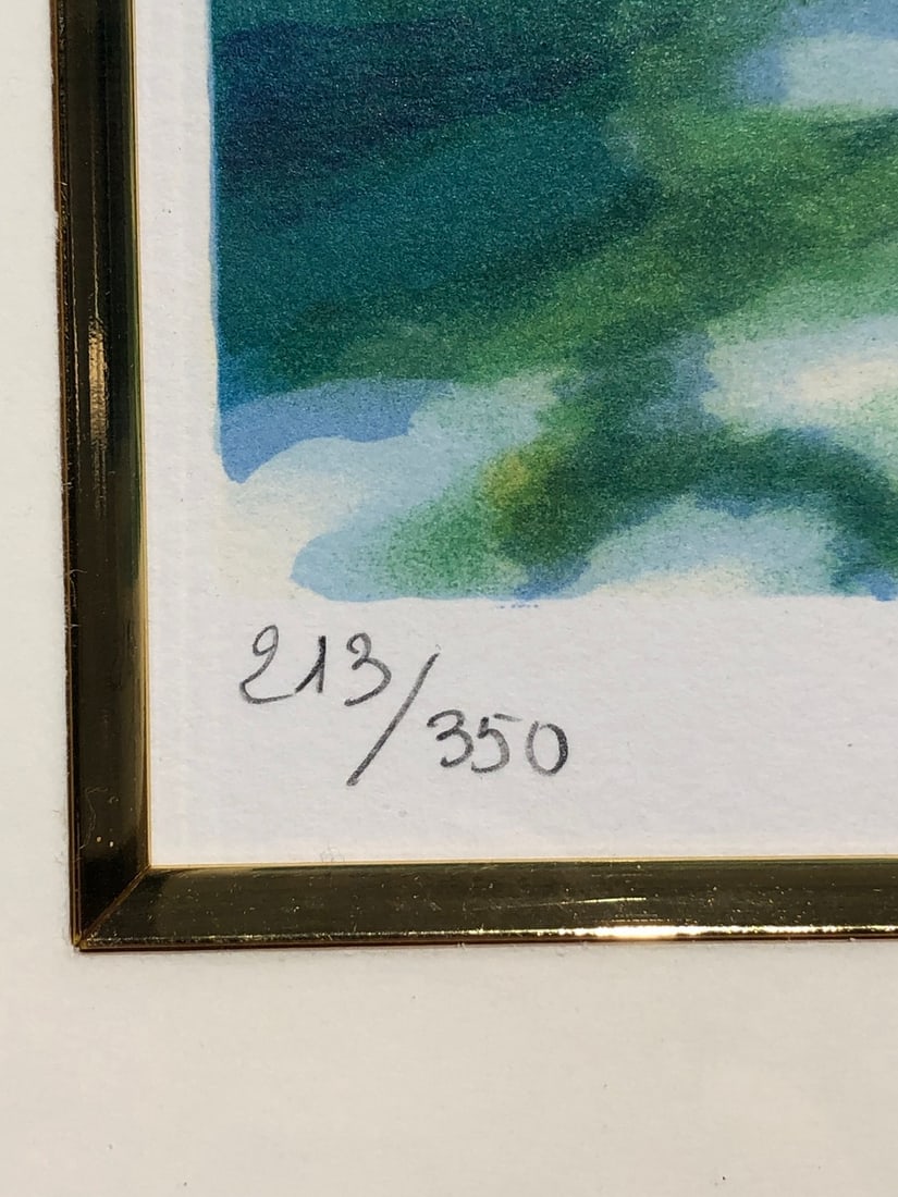 Nicole Gourdon (Untitled - Landscape) Signed Lithograph LE - 5