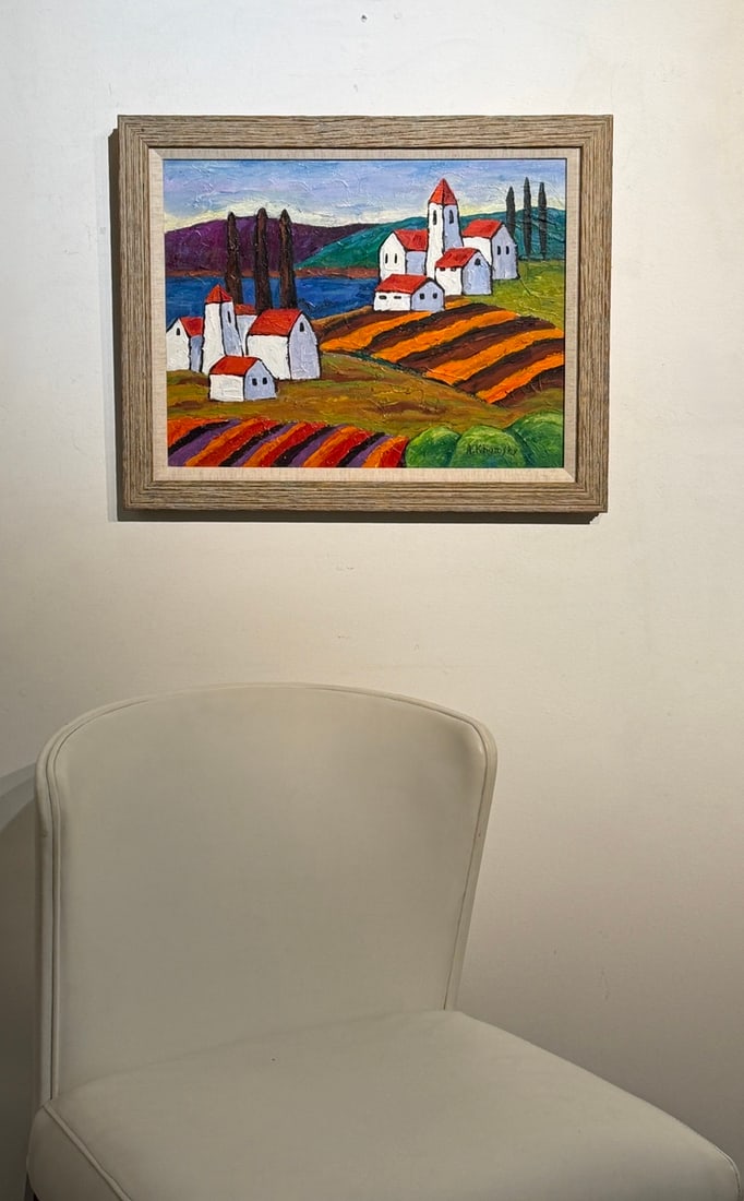 Alexander Khomsky Original Oil "Tuscan Fields" - 2