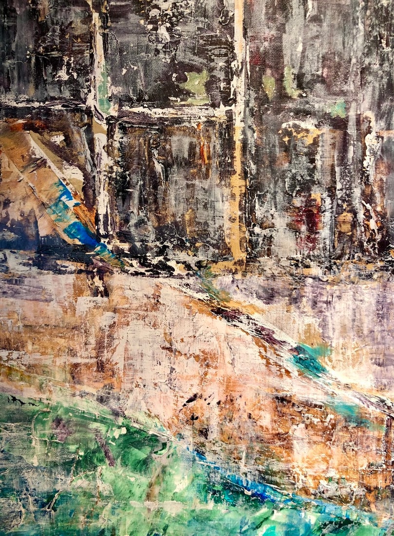 Barbara Owens "Aerial" Acrylic on Canvas - 3