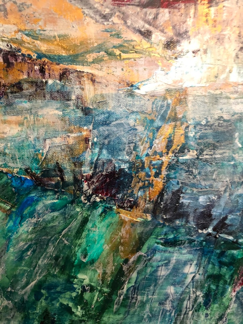 Barbara Owens "Aerial" Acrylic on Canvas - 5