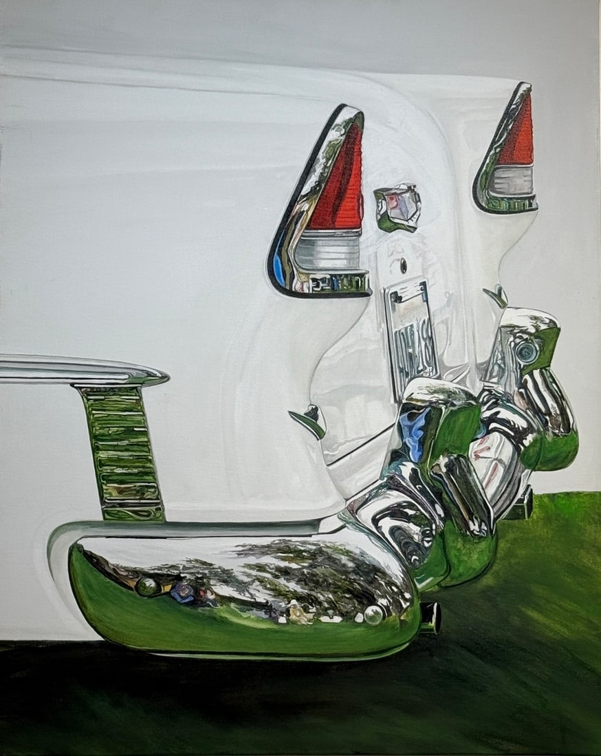 Michelle Michael 1955 Signed Original: Offered here is an original Acrylic on Canvas Original by Michelle Michael: "Michelle Michael 1955 Signed Original". This one-of-a-kind piece, measuring 30 x 24 x 2 inch, is a rare opportunity for col