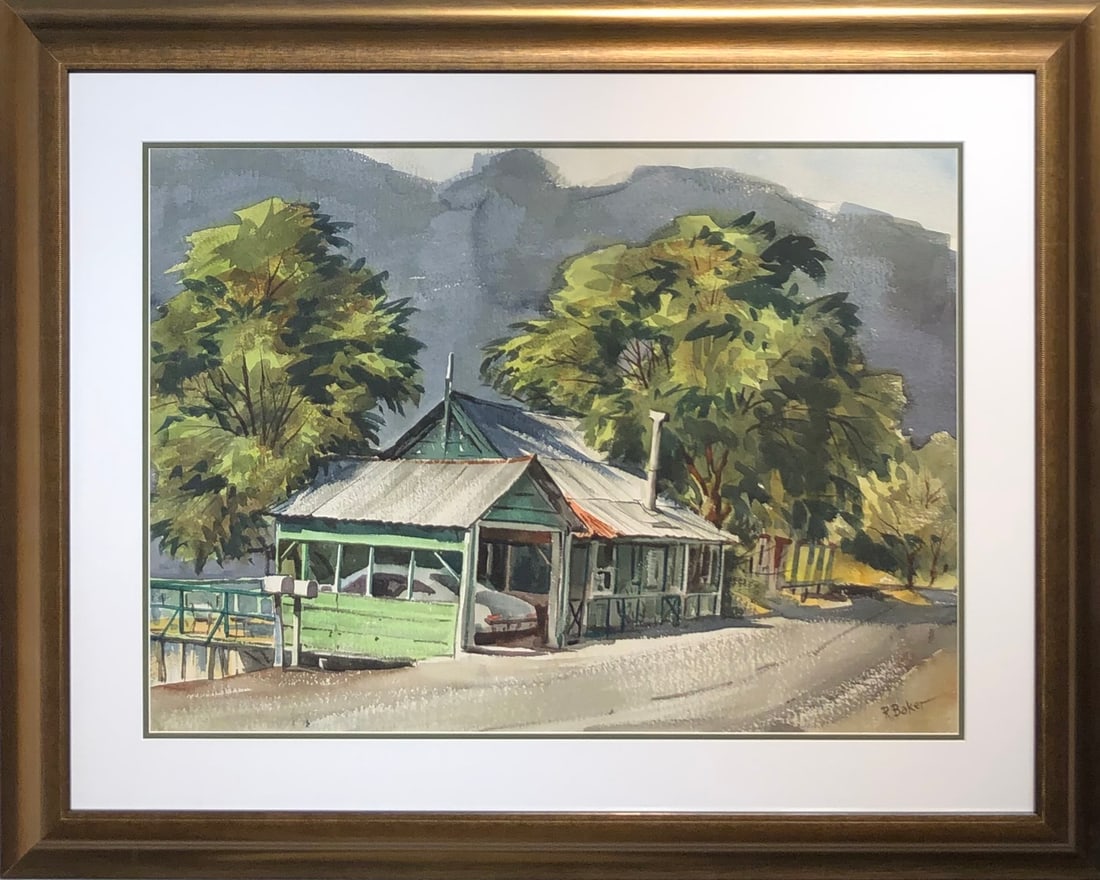 Ralph Baker (Impressionist) Signed Original Watercolor: Offered here is an original Watercolor on Paper by Ralph Baker: "Ralph Baker (Impressionist) Signed Original Watercolor". This one-of-a-kind piece, measuring 33 x 41 x 2 inch, is a rare opportunity fo
