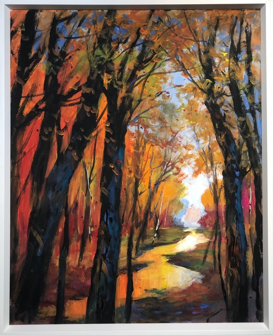 Michael Schofield (Impressionist - Landscape) Signed Original Acrylic: Offered here is an original Acrylic on Canvas by Michael Schofield: "Michael Schofield (Impressionist - Landscape) Signed Original Acrylic". This one-of-a-kind piece, measuring 32 x 26 x 2 inch, is a 