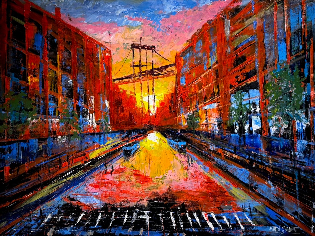 Madi Salehi "A Window Of Light" Original On Canvas (1 of 4)