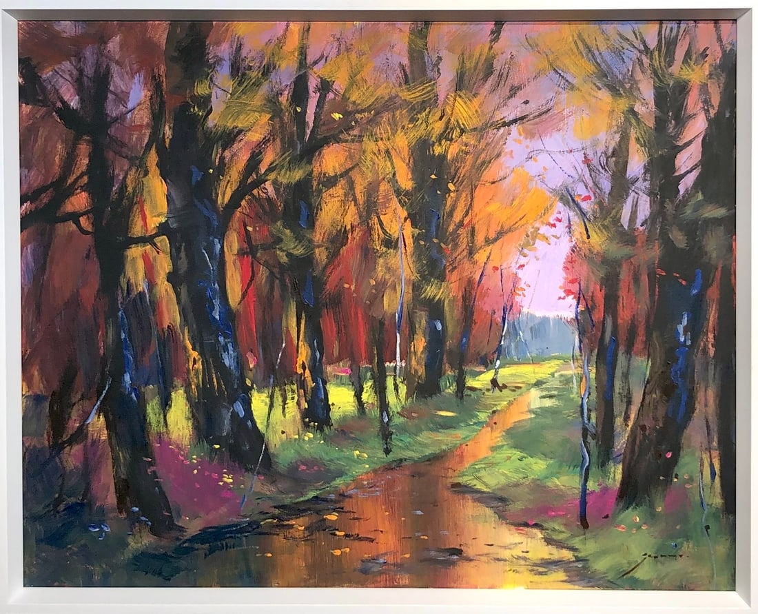Michael Schofield (Impressionist - Landscape) Signed Original Acrylic: Offered here is an original Acrylic on Canvas by Michael Schofield: "Michael Schofield (Impressionist - Landscape) Signed Original Acrylic". This one-of-a-kind piece, measuring 26 x 32 x 2 inch, is a 