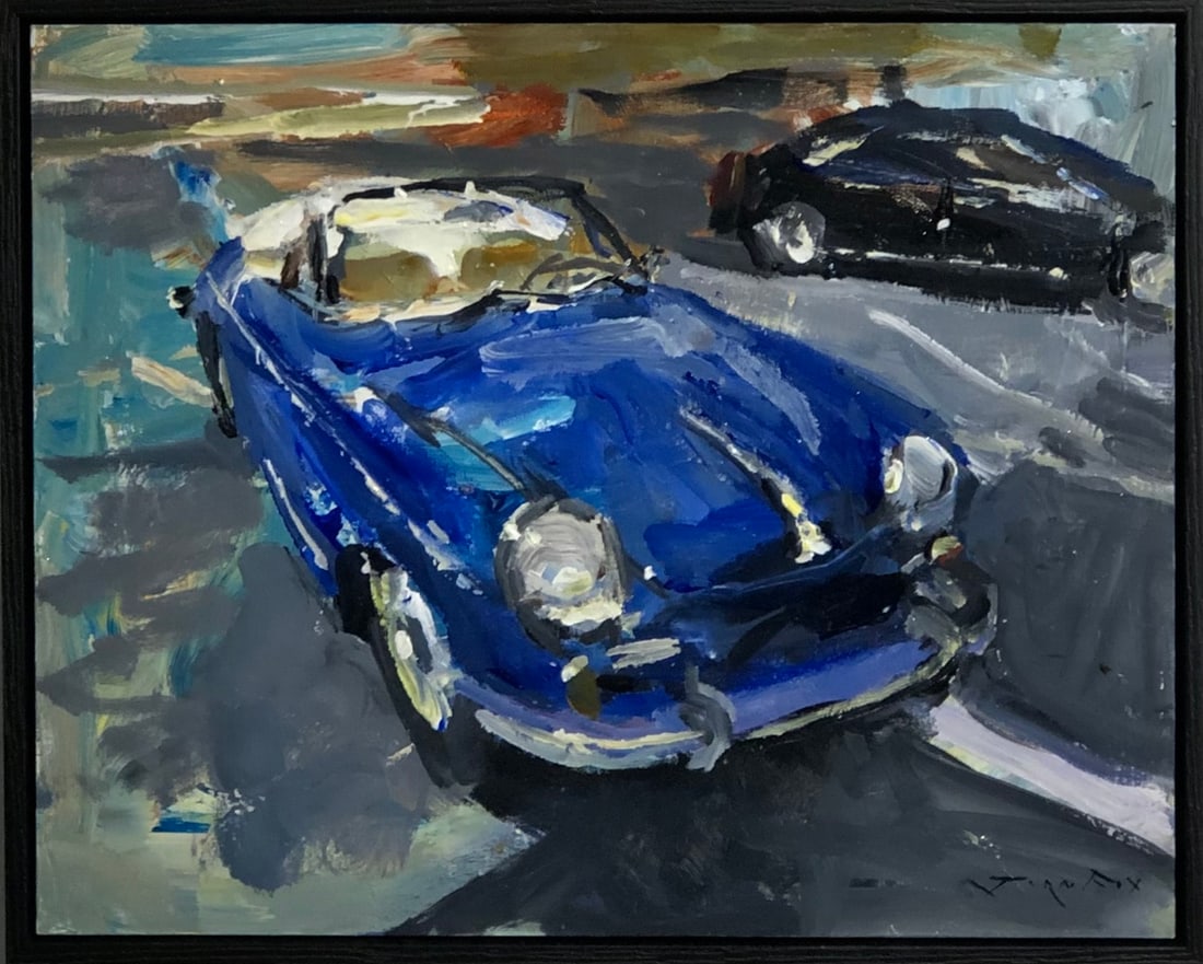 Jorn Fox "Remedy for the Blues" Signed Original Acrylic: Offered here is an original Acrylic on Board by Jorn Fox: "Jorn Fox "Remedy for the Blues" Signed Original Acrylic". This one-of-a-kind piece, measuring 18 x 22 x 2 inch, is a rare opportunity for