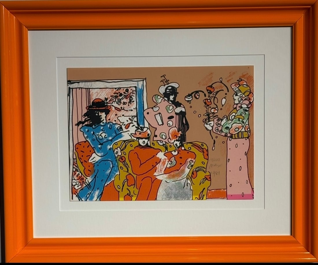 Peter Max "If Series: Flower Garden" Signed Serigraph LE: Presenting a limited edition Serigraph on Paper by Peter Max: "Peter Max "If Series: Flower Garden" Signed Serigraph LE". This Serigraph on Paper (Edition: 17/20), measuring 20 x 24 x 2 inch, is a