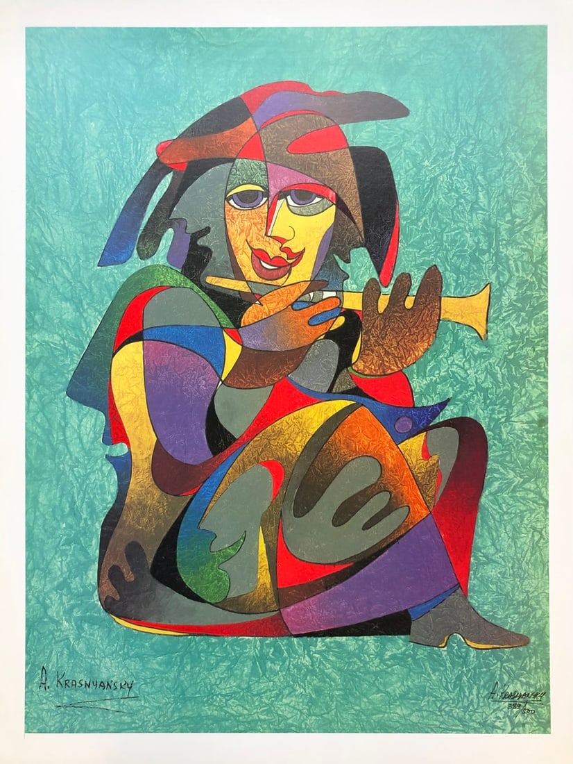 Anatole Krasnyansky "Prelude to Sweet Music" Signed Seri LE: Presenting a limited edition Serigraph on Paper by Anatole Krasnyansky: "Anatole Krasnyansky "Prelude to Sweet Music" Signed Seri LE". This Serigraph on Paper (Edition: 389/500), measuring 26 x 20 x 1