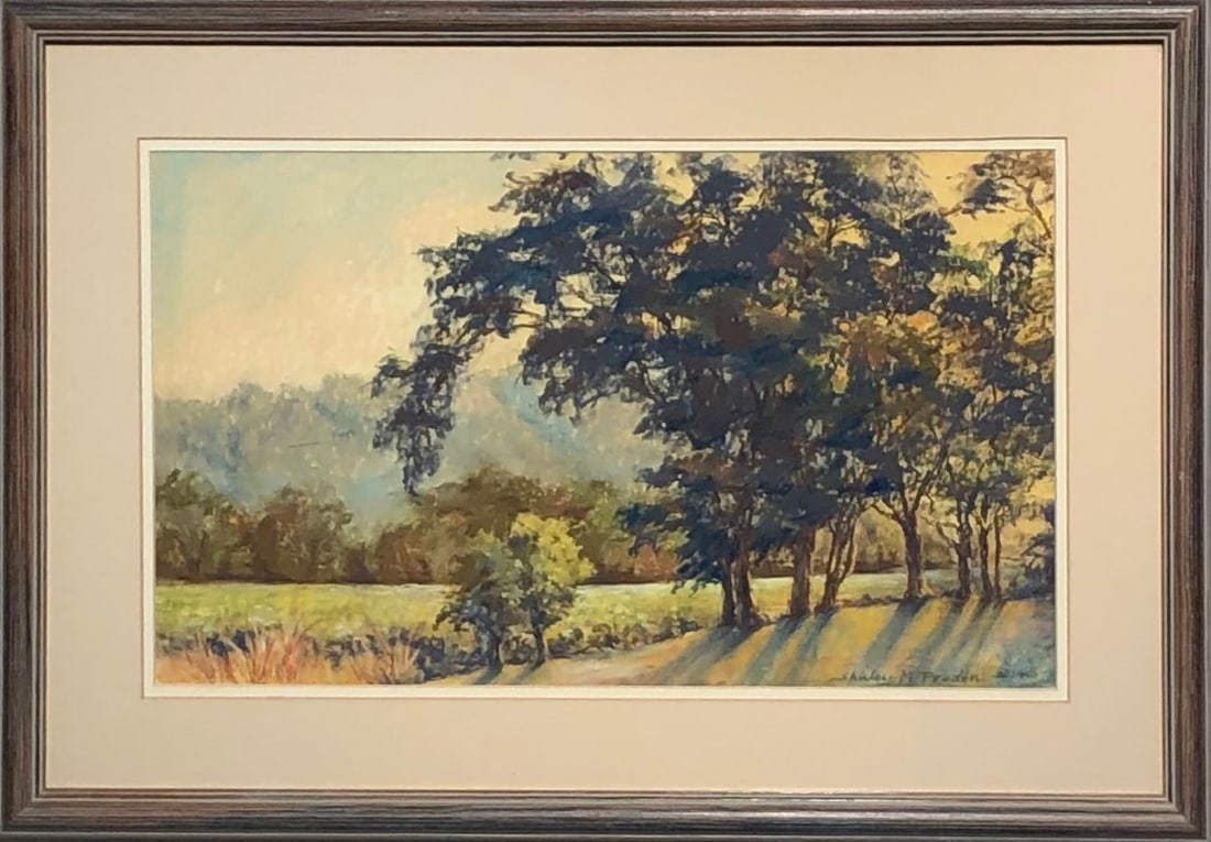 Shirley M. Pruden (Untitled - Impressionist) Signed Original Pastel (1990) (1 of 7)