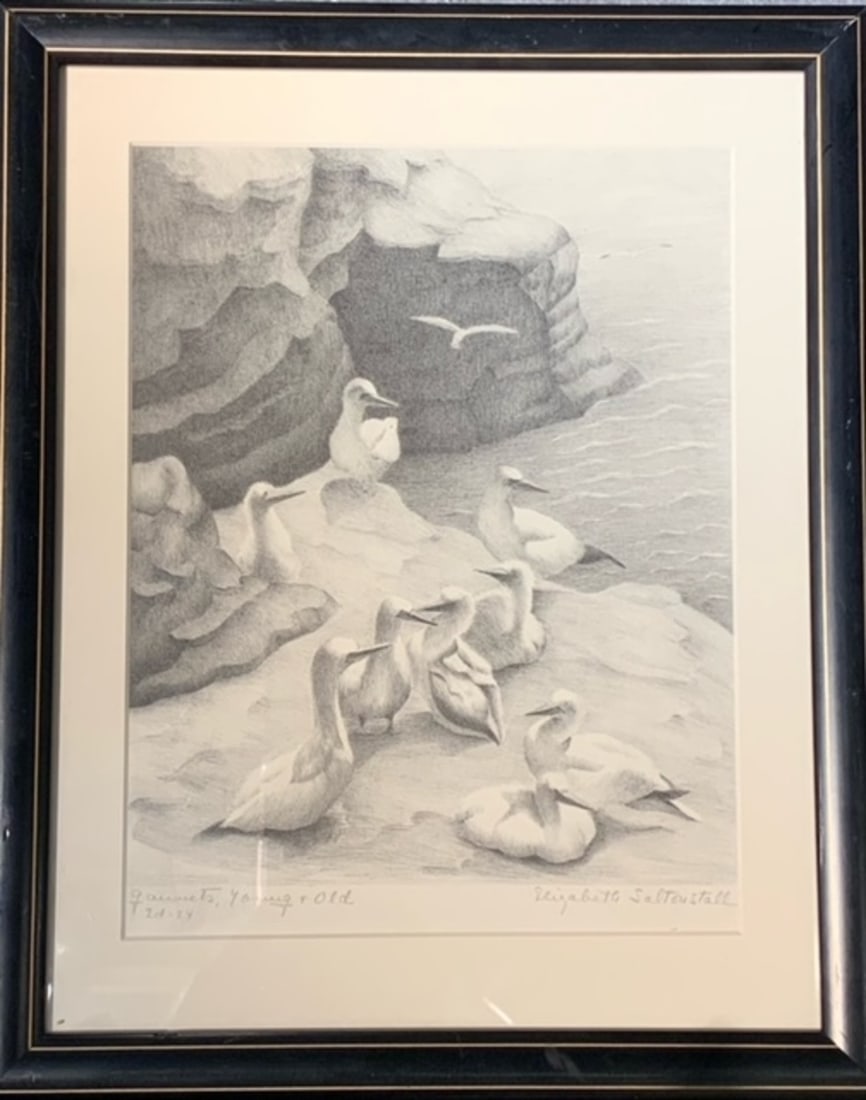 Elizabeth Saltonstall Plate Signed Lithograph (1 of 8)