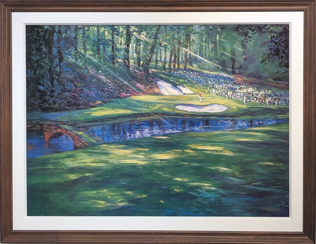 Michael Schofield "Augusta" Signed Lithograph LE: Presenting a limited edition Lithograph on Paper by Michael Schofield: "Michael Schofield "Augusta" Signed Lithograph LE". This Lithograph on Paper (Edition: LE), measuring 28 x 36 x 2 inch, is a soug
