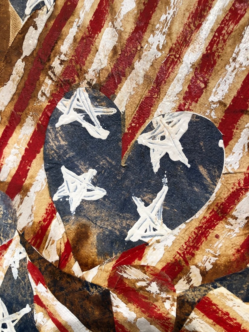 Barbara Owens "Freedom? (American Flag)" Signed Original - 3