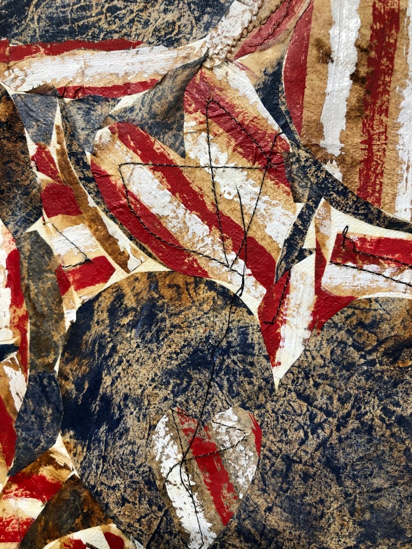 Barbara Owens "Freedom? (American Flag)" Signed Original - 4