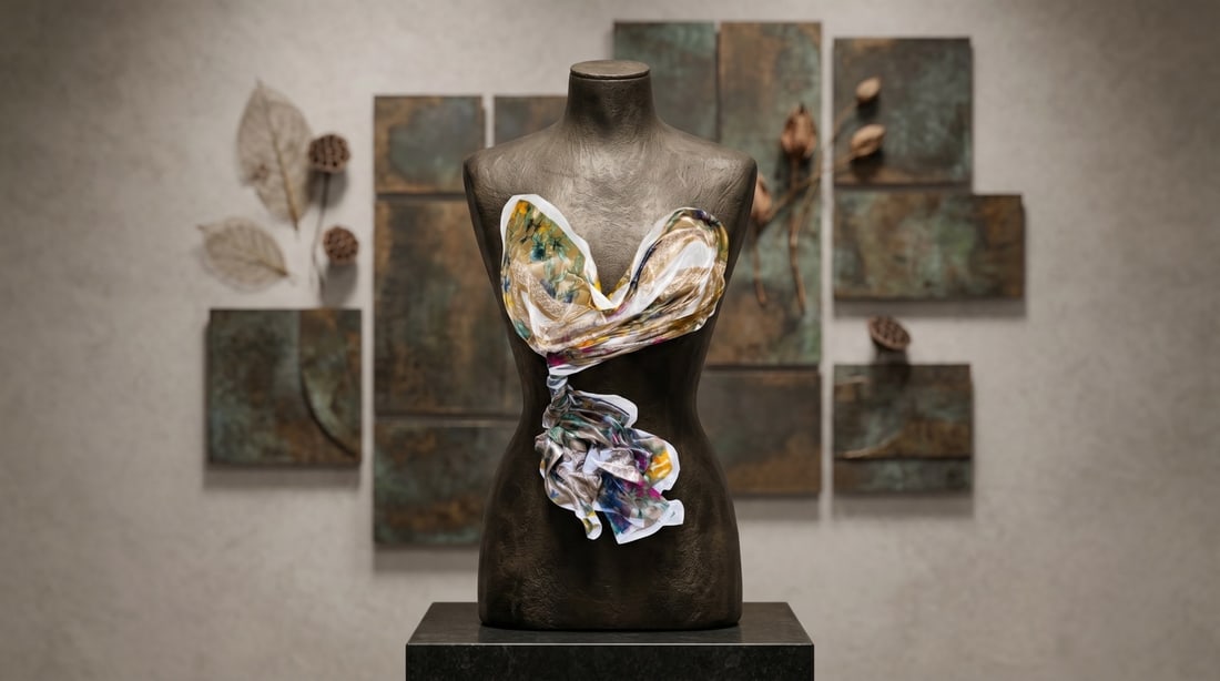 Mercedes Brunelli "Floral ties" Fabric/Resin