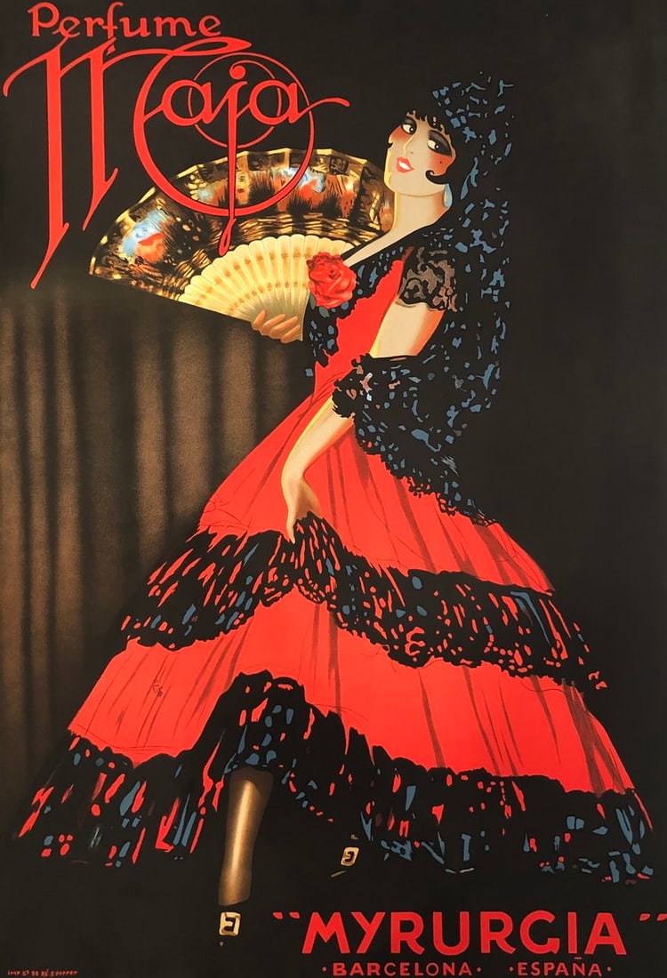 Robert Falucci "Perfume Maja Myurgia" Lithograph S2 (1 of 2)