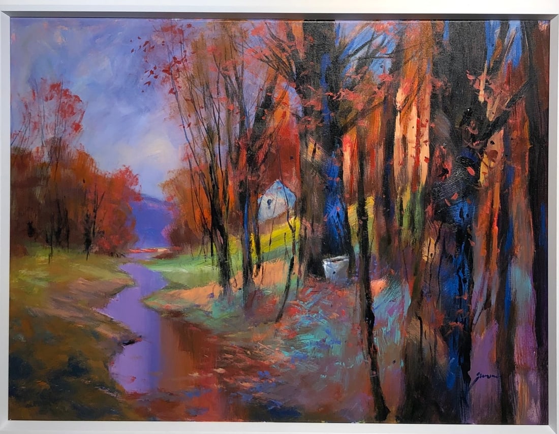 Michael Schofield (Impressionist - Landscape) Signed Original Acrylic: Offered here is an original Acrylic on Canvas by Michael Schofield: "Michael Schofield (Impressionist - Landscape) Signed Original Acrylic". This one-of-a-kind piece, measuring 30 x 40 x 2 inch, is a