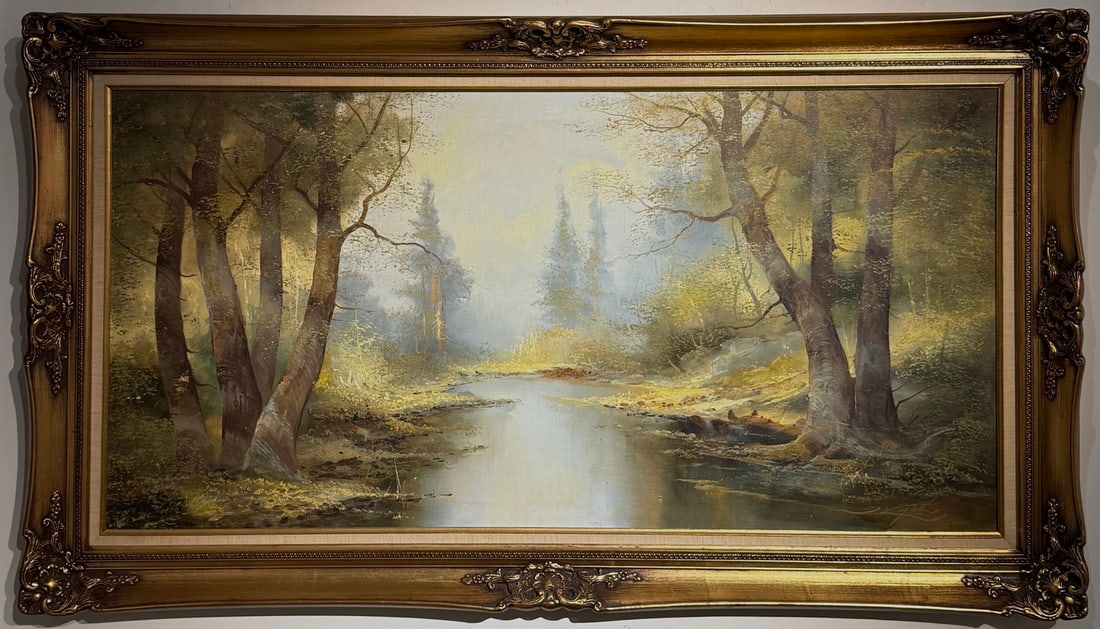 Josef Kugler "Untitled Landscape" Original oil on canvas (1 of 3)