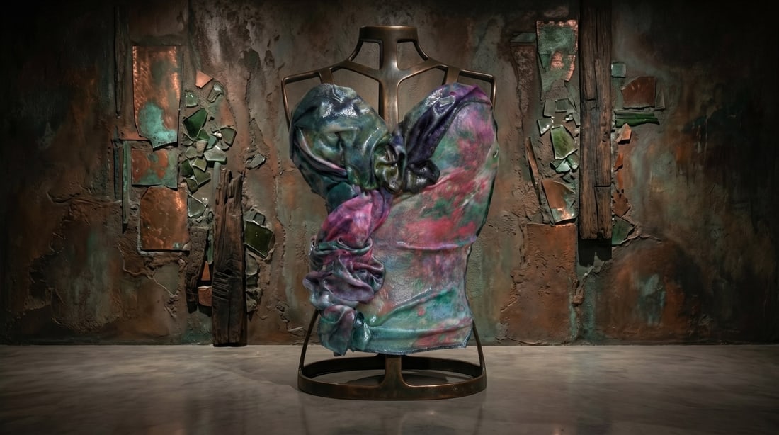Mercedes Brunelli "Monet's Lilies" Fabric/Resin: Presenting this Mercedes Brunelli Sculpture: "Mercedes Brunelli "Monet's Lilies" Fabric/Resin". This piece, measuring 14 x 14 inch, is available at auction on LiveAuctioneers. Artist: Mercedes