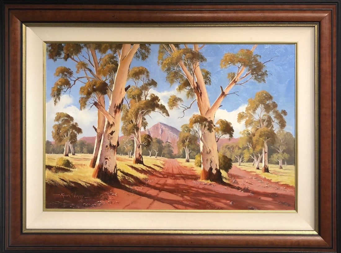 Kevin Penny (Lanscape) Signed Original Oil: Offered here is an original Oil on Canvas by Kevin Penny: "Kevin Penny (Lanscape) Signed Original Oil". This one-of-a-kind piece, measuring 32 x 43 x 2 inch, is a rare opportunity for collectors to